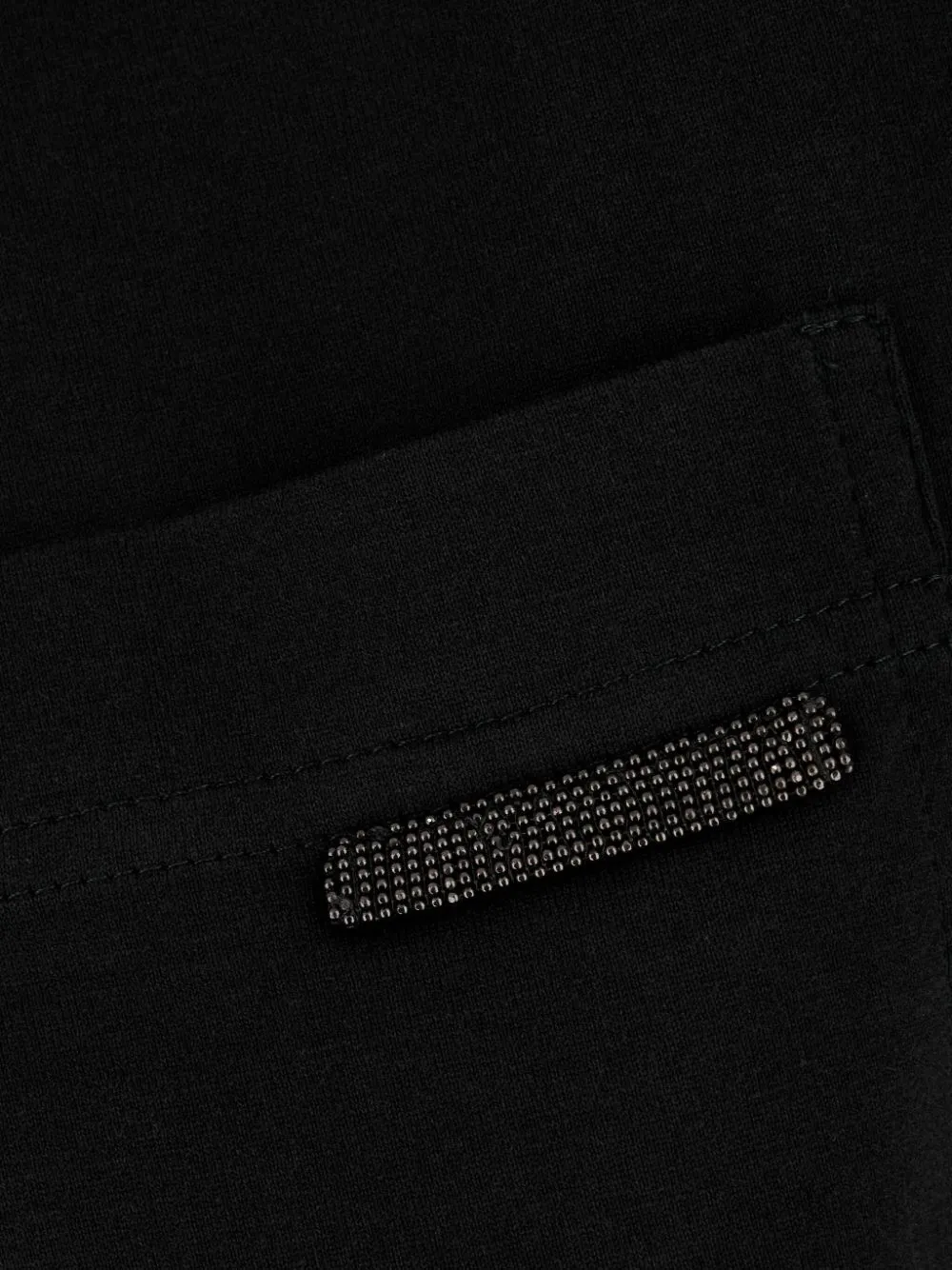 Brunello Cucinelli T-shirt verfraaid met monili Zwart