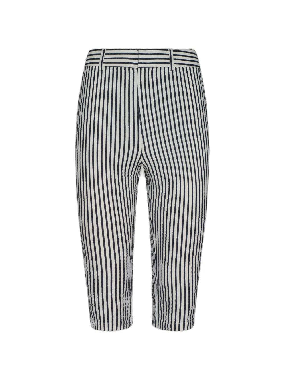 L'Agence Leni striped knee-length shorts - Bianco