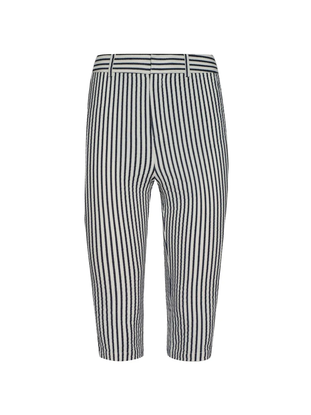 L'Agence Leni striped knee-length shorts - Bianco