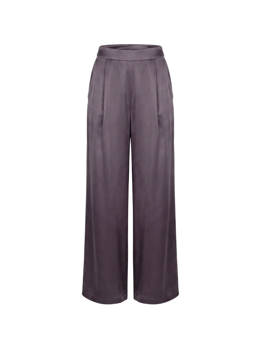 Avant Toi pleated satin palazzo pants