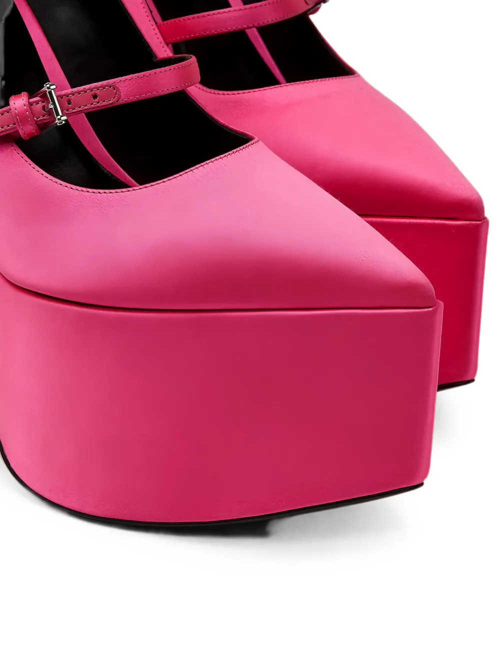 Versace platform buckle-strap pumps Roze