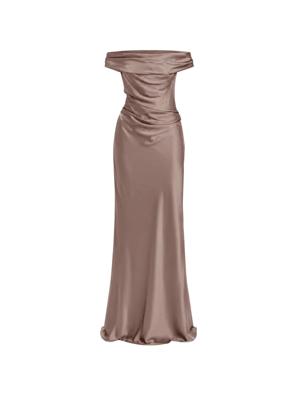 The Sei Bardot draped maxi gown
