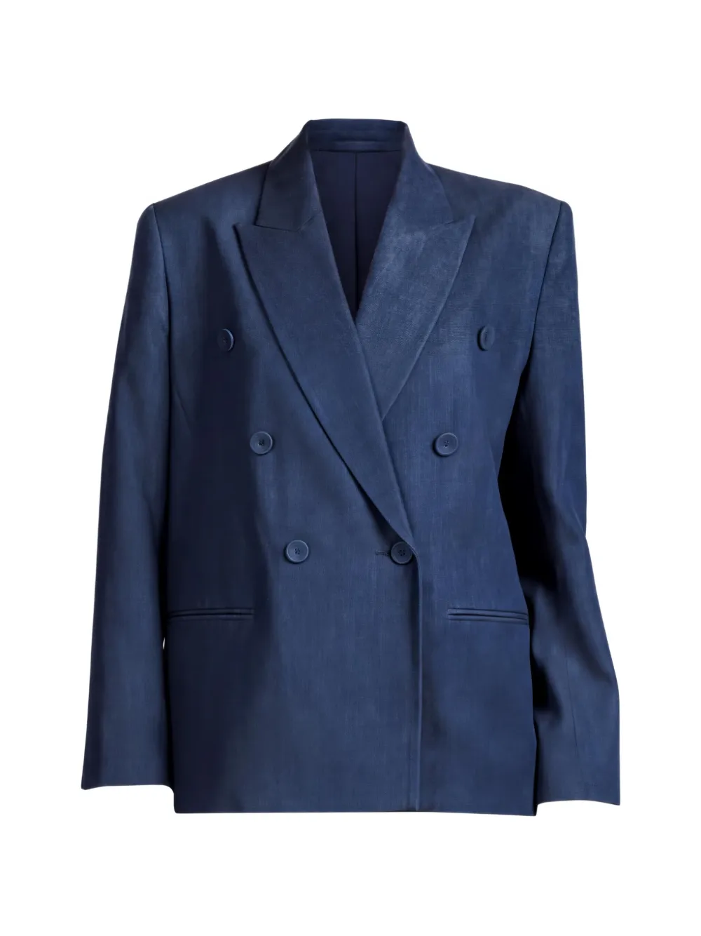 The Sei double-breasted denim jacket - Blau