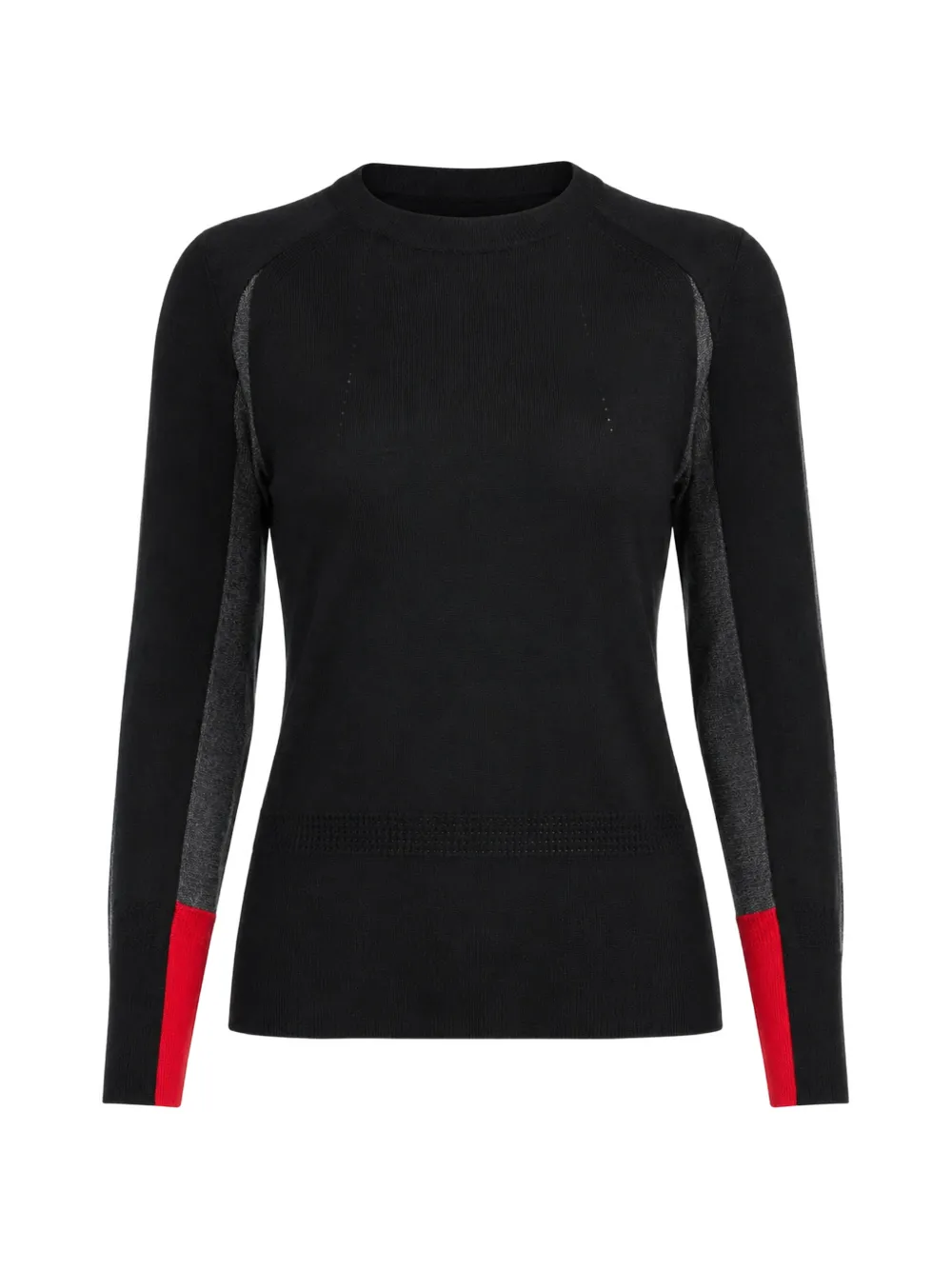 Shiro Sakai colour-block panelled sweater - Nero