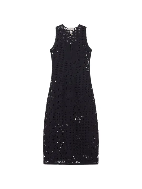 FRAME crochet-knit mini dress