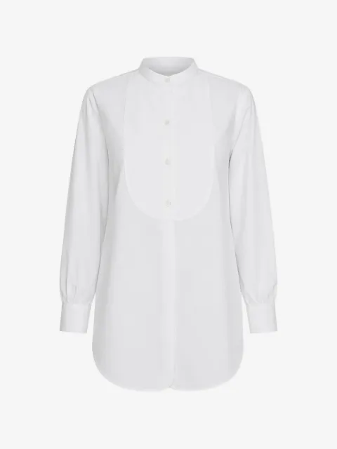 The Row Evette bib-front shirt