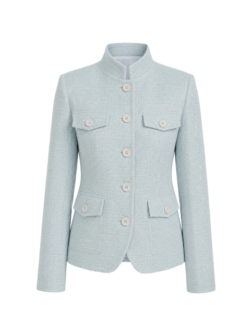 Eleventy tweed field jacket - Blau
