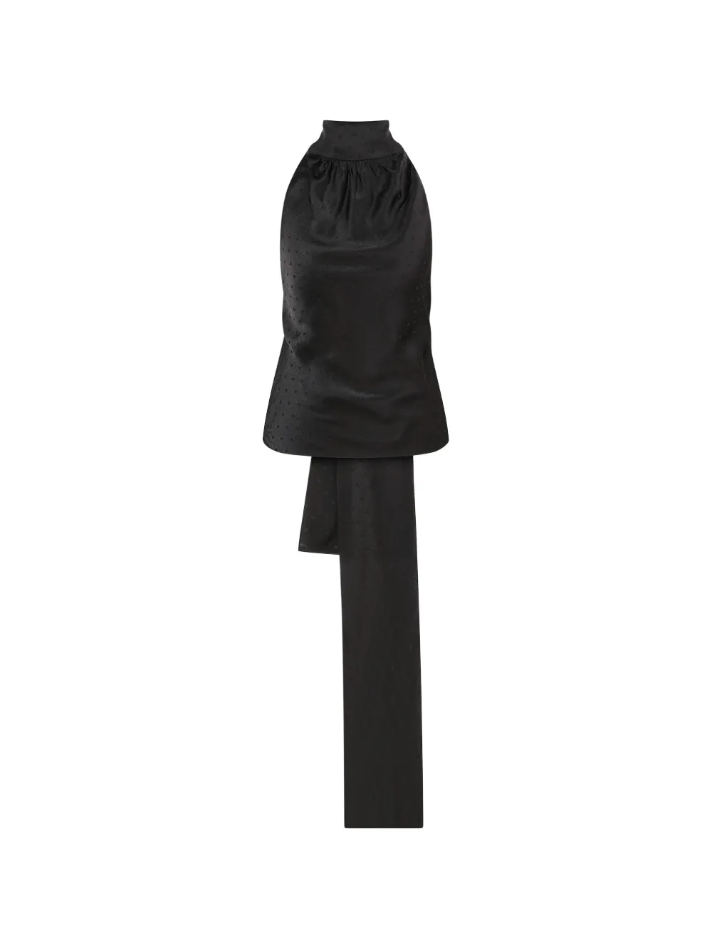 Anna October Demetra polka-dot halterneck top - Nero