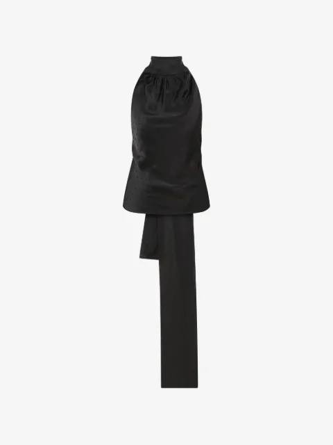 Anna October Demetra polka-dot halterneck top