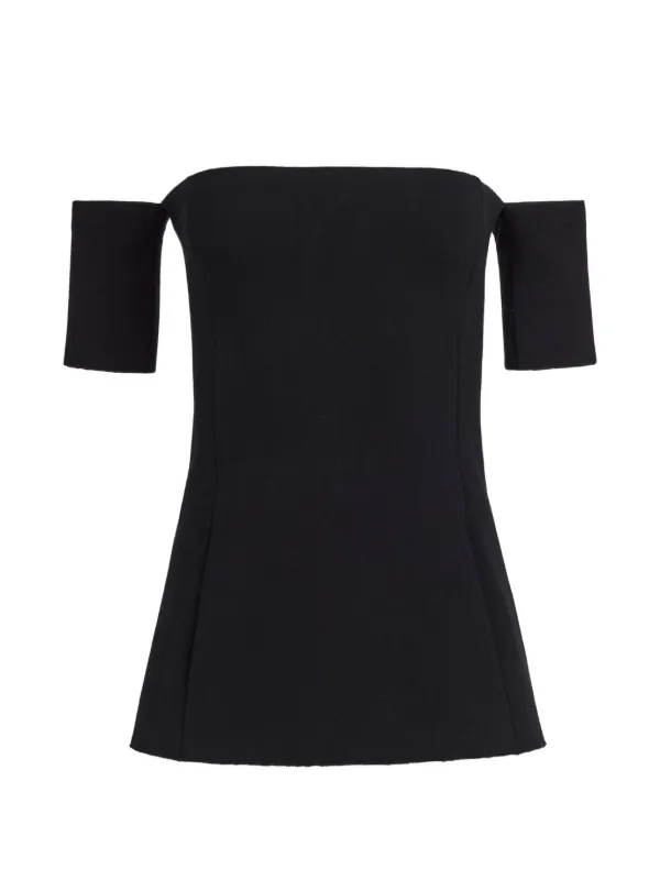 High Sport Sela Off-the-shoulder Top in Black