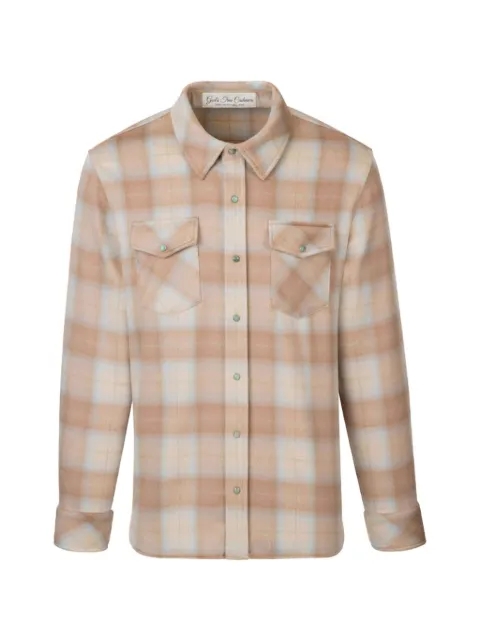 GOD'S TRUE CASHMERE plaid-check cashmere shirt