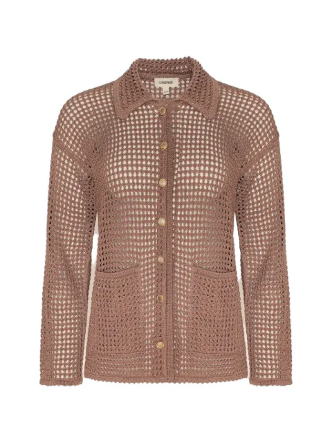 L'Agence Mariana open-knit shirt