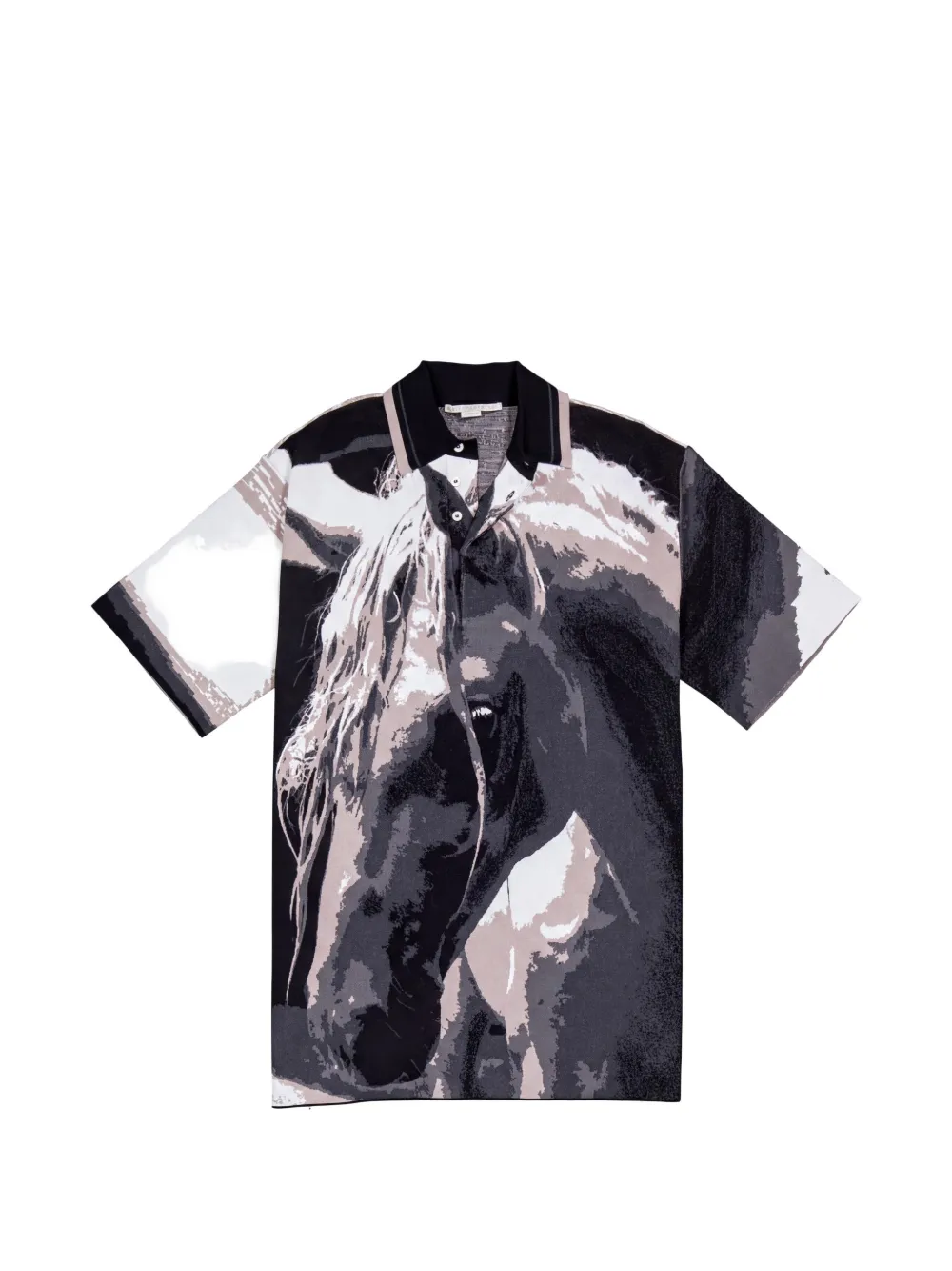 Stella McCartney horse-print polo top
