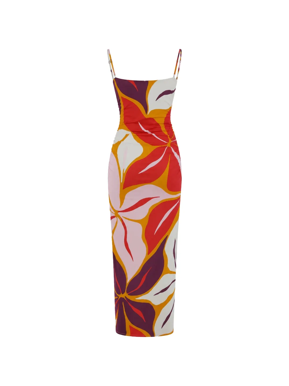 Cala de la Cruz Kim maxi-jurk met bloemenprint Oranje