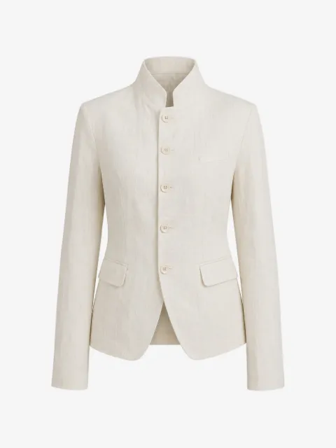 Forme D'expression cropped single-breasted jacket