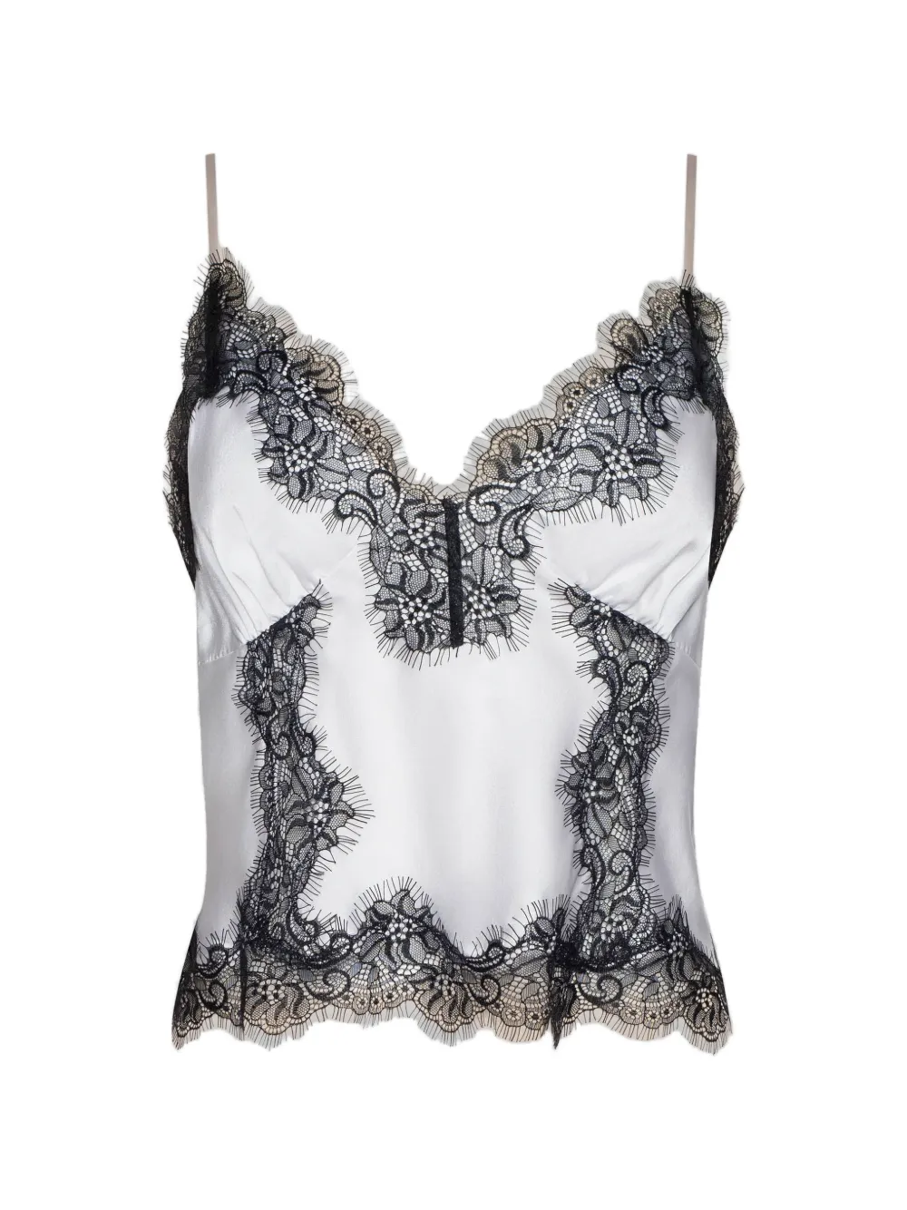 L'Agence Kimber lace-trim camisole - Bianco