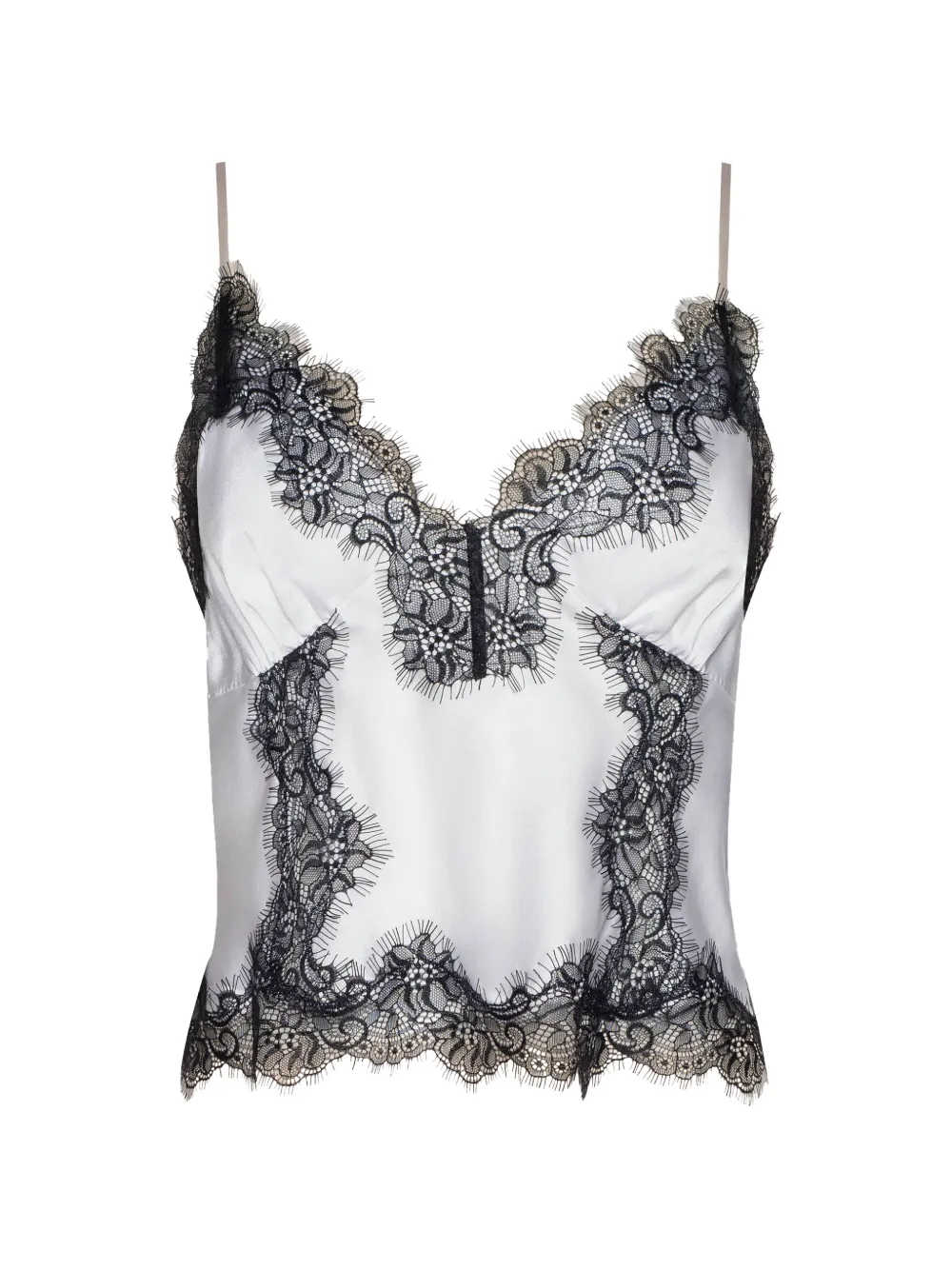 L'Agence Kimber lace-trim camisole - Bianco