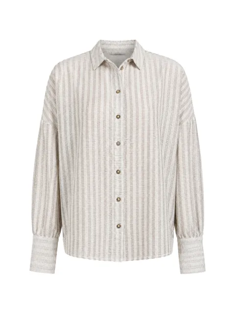 Forme D'expression striped drop-shoulder shirt