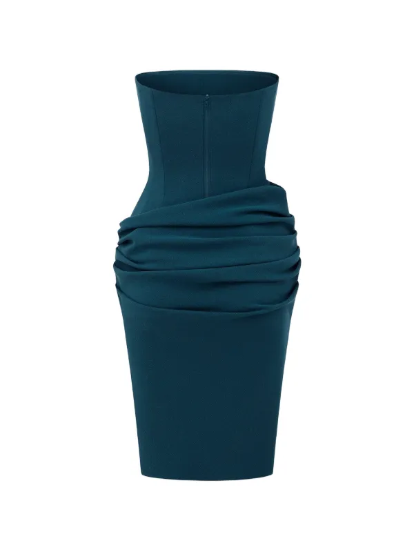 cotton midi dress Alex City Stripe / M Size:18.5/34 mysie by tahira Holiday Party Christmas Party 100% cotton