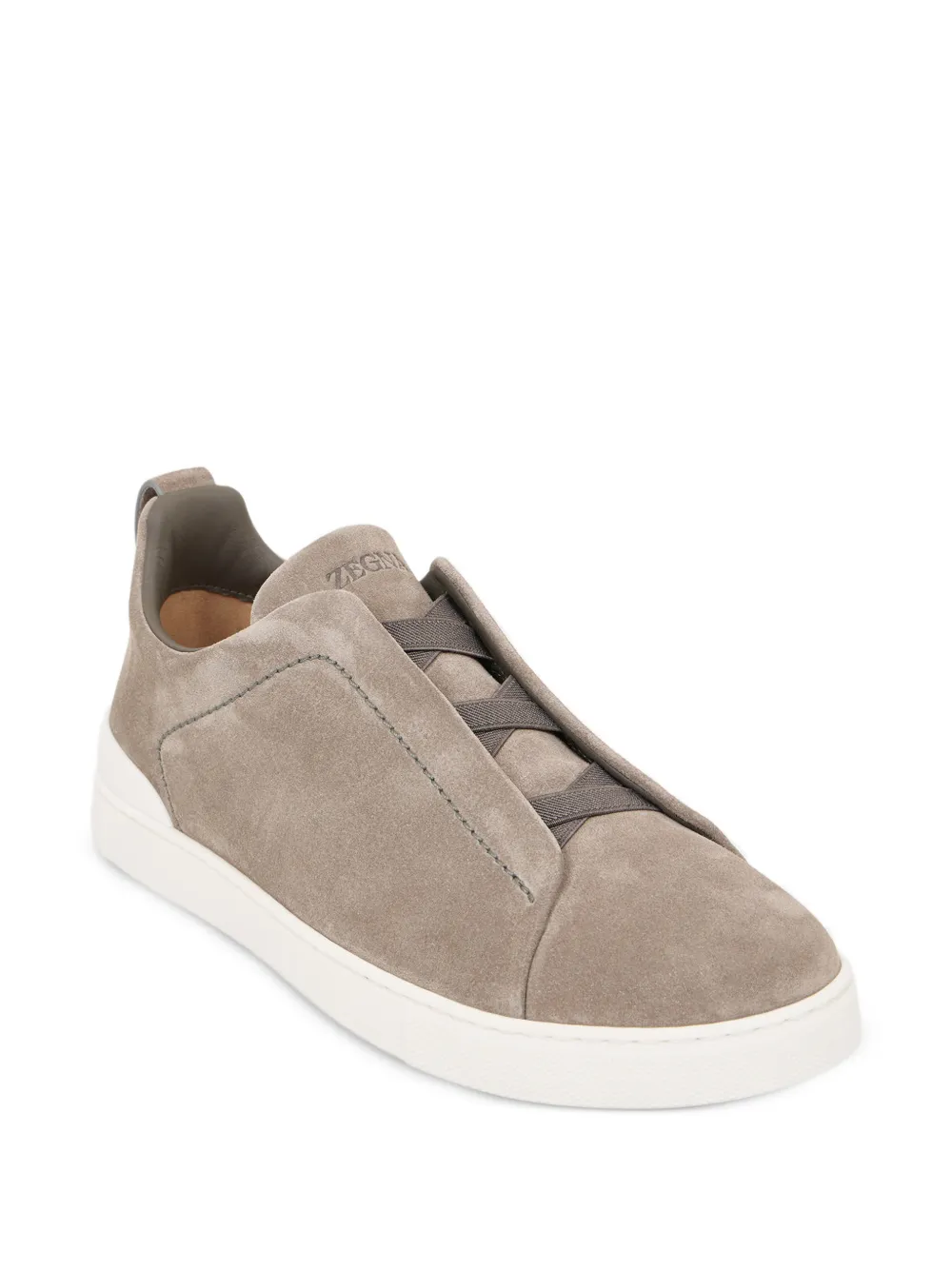 Zegna Triple Stitch™ suède cargo sneakers Blauw