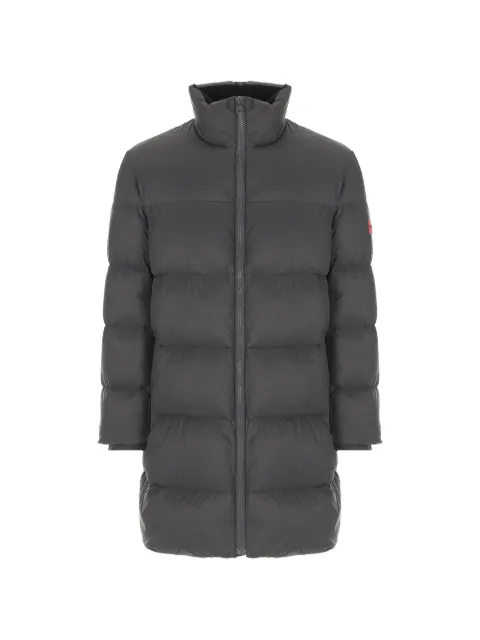 HUGO quilted logo-patch down jacket