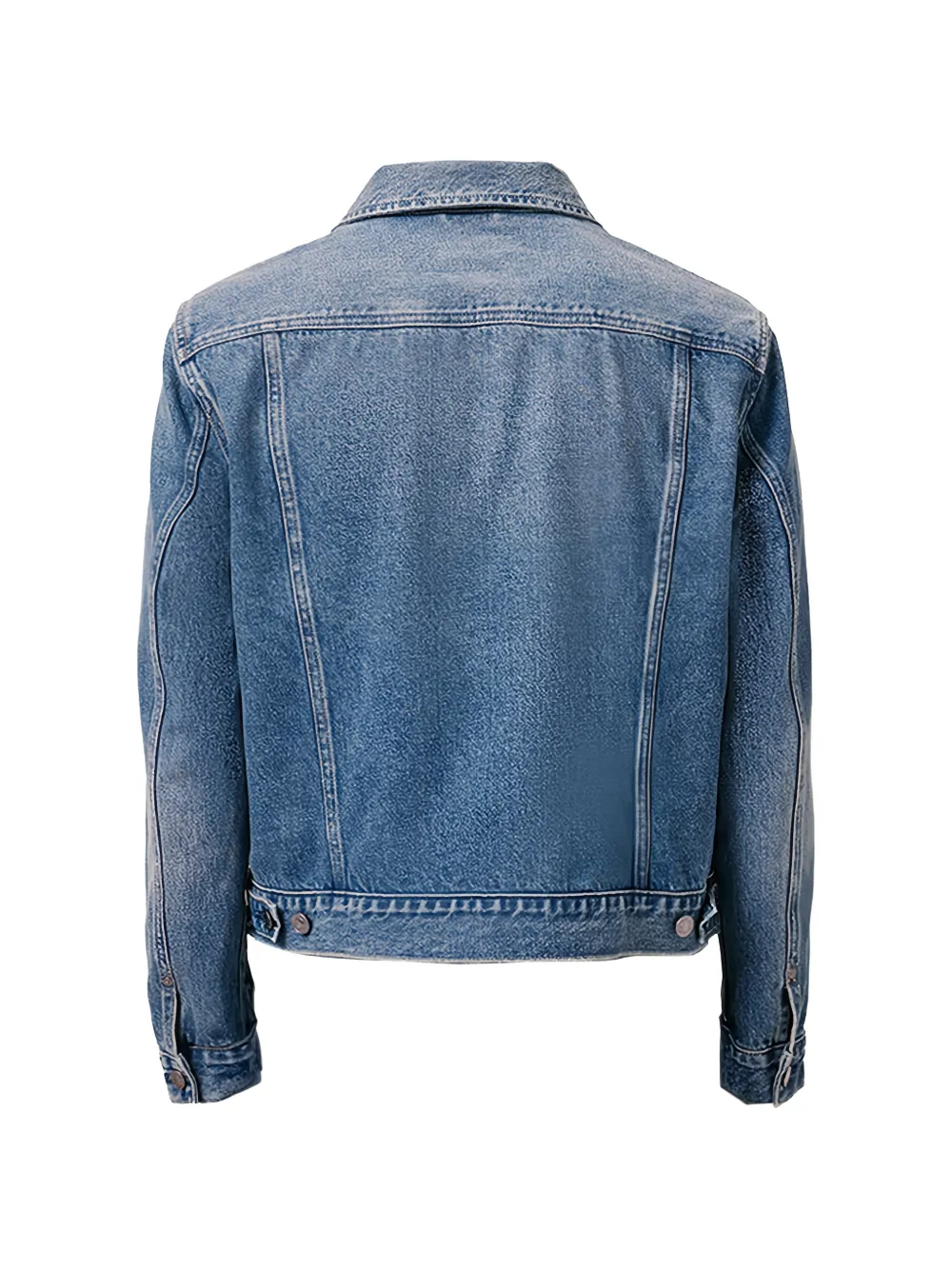 AllSaints Exile denim jack met faded-wash Blauw