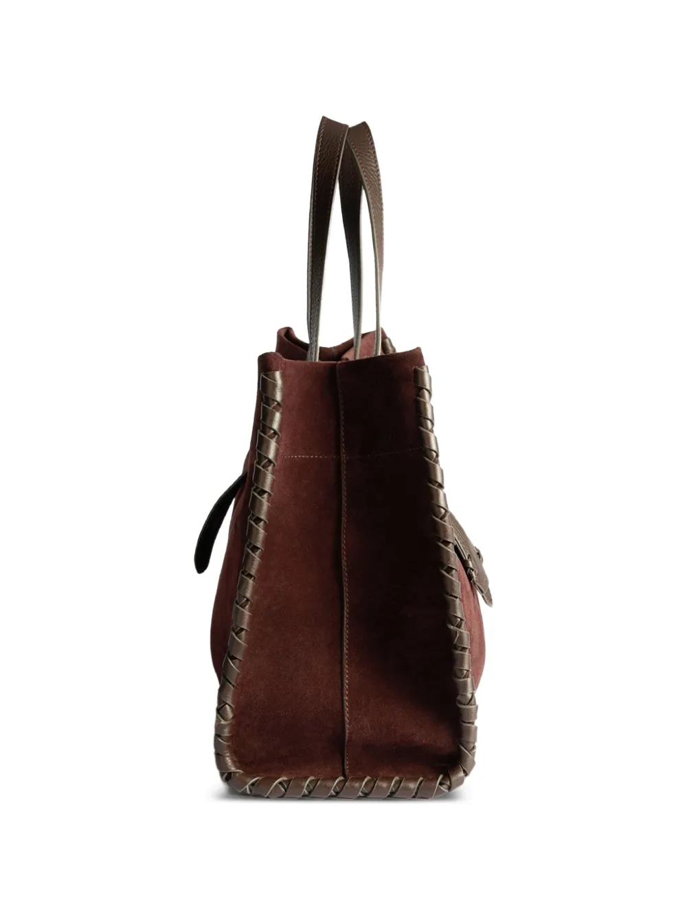 Anya Hindmarch Mortimer Whipstitch-trim Tote Bag in Brown, view 3