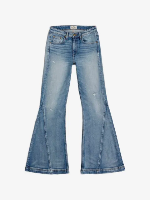 ANTIK DENIM Texas flare-leg distressed jeans