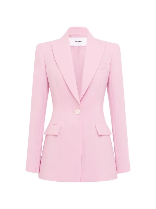 Alex Perry Single-breasted Peak-lapel Jacket in Pink