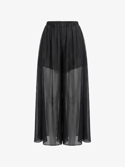 Masnada sheer palazzo pants