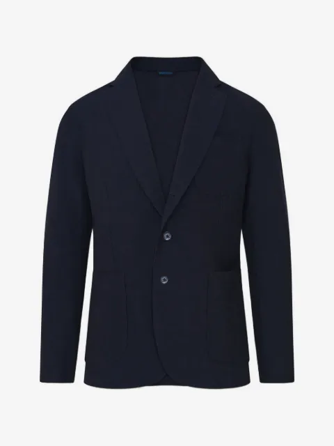 PATRICK ASSARAF single-breasted seersucker blazer