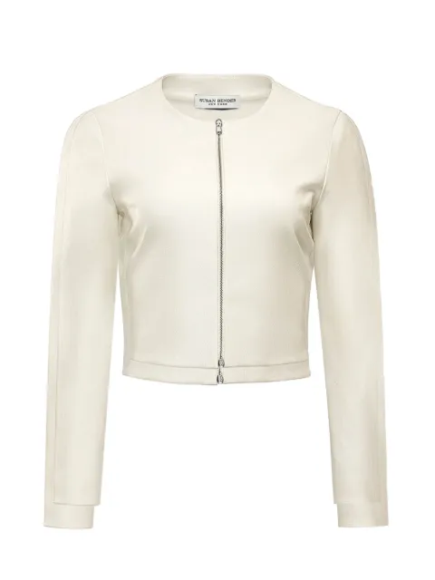 Susan Bender zip-up leather jacket