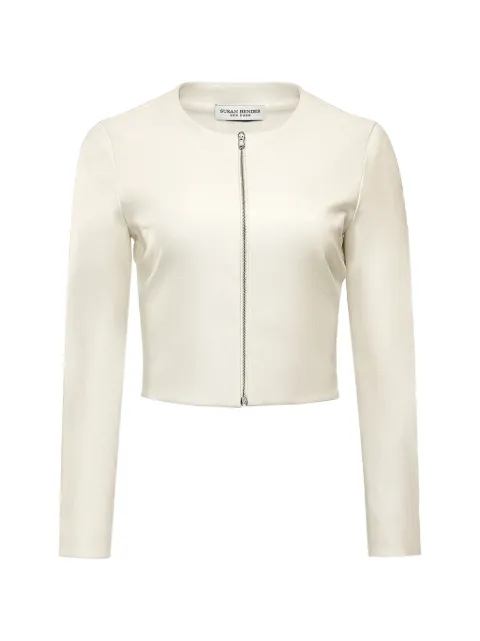 Susan Bender zip-up leather jacket