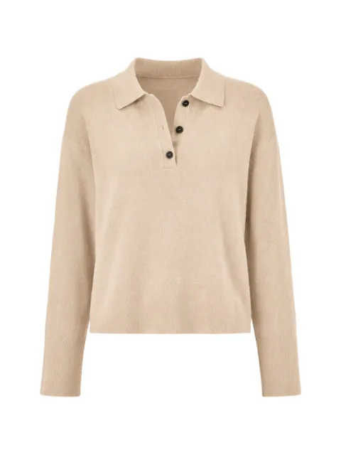 Arlo Mott Berry polo-collar sweater