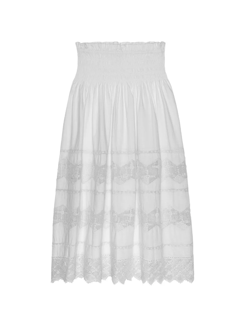 The Great Rosette Midi Skirt In White