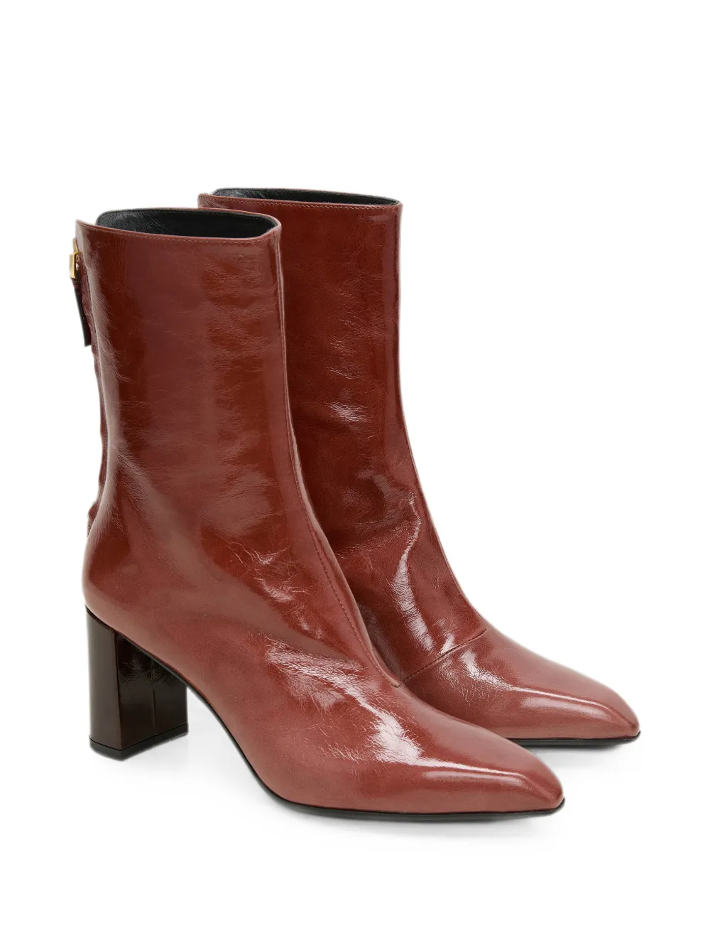 Dorothee Schumacher Crackle Shine ankle boots Rood