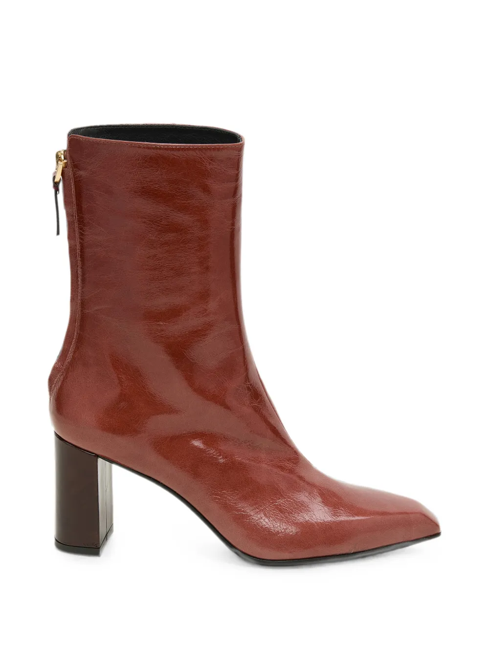 Dorothee Schumacher Crackle Shine ankle boots Rood