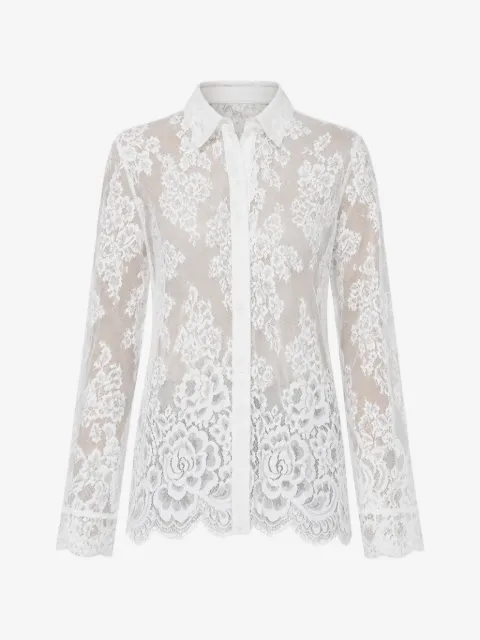 CISSA The Classic floral-lace shirt