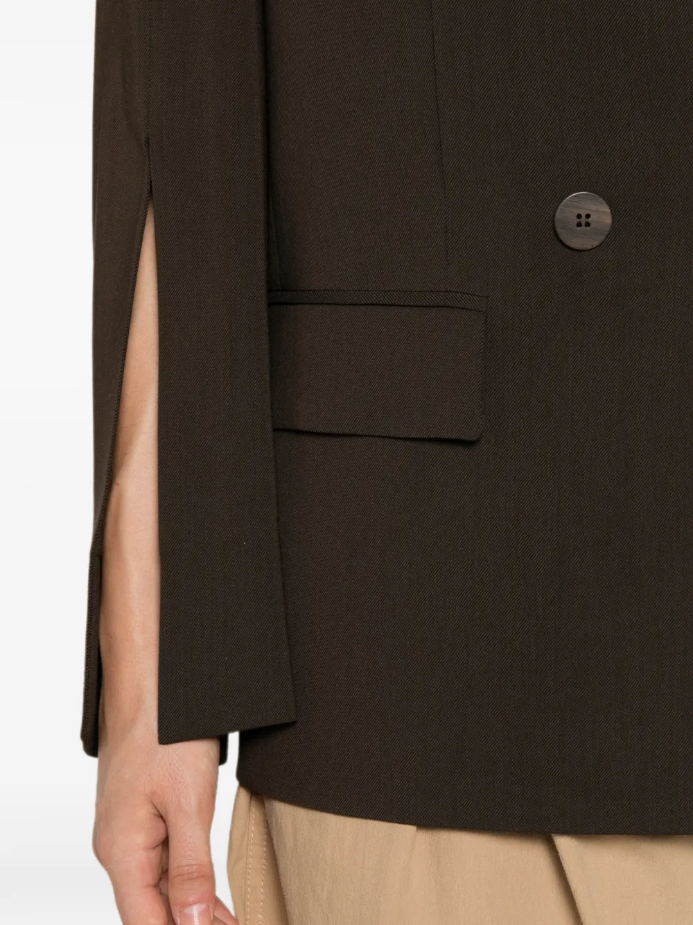 TWINSET Blazer met dubbele rij knopen Bruin
