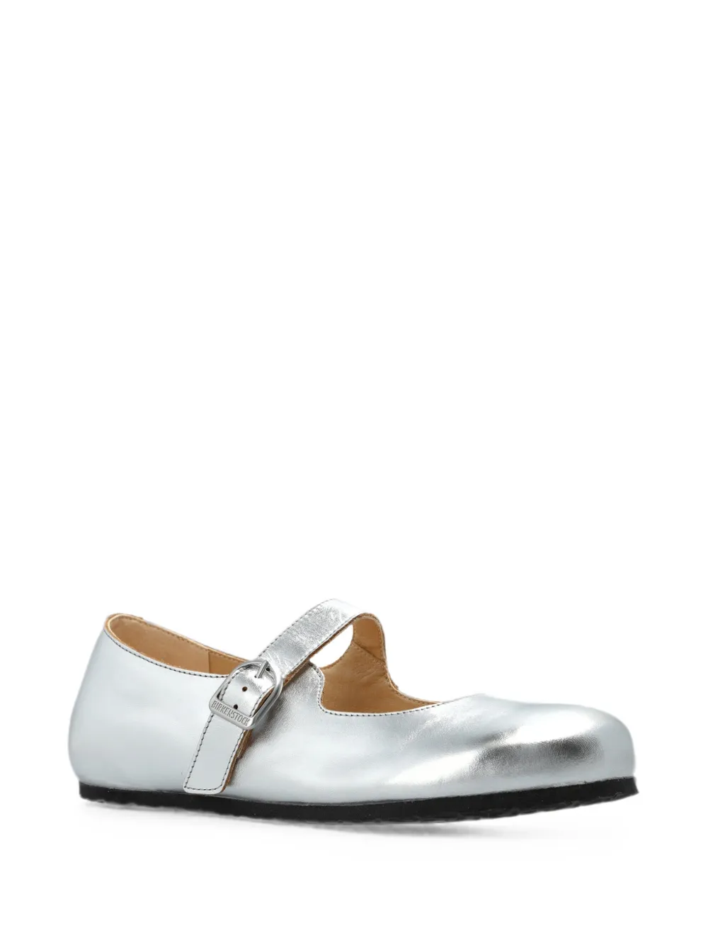 Birkenstock Santa Clarita ballerina's met gespsluiting Zilver