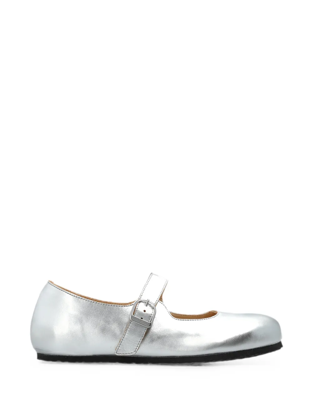 Birkenstock Santa Clarita Buckle-fastening Ballet Flats In Animal Print