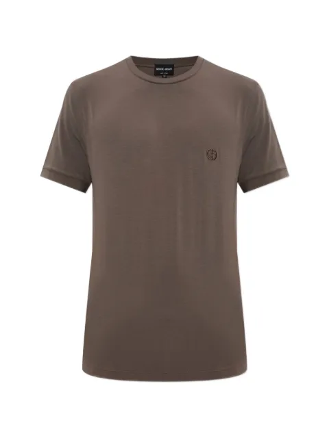 Giorgio Armani embroidered-logo T-shirt