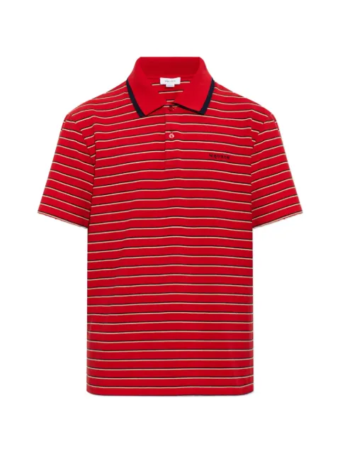 Alexander McQueen striped cotton polo shirt