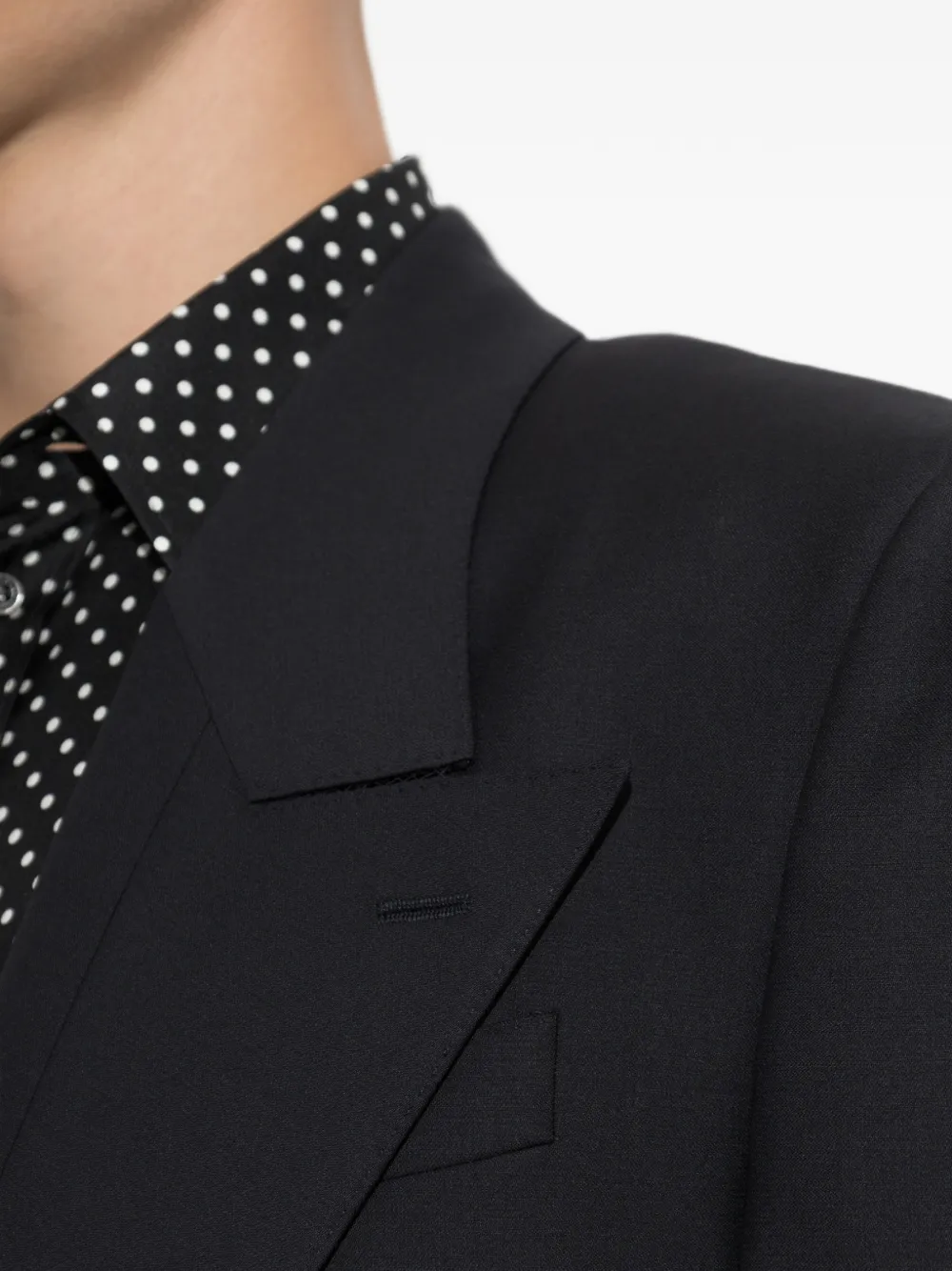 Dolce & Gabbana Blazer met enkele opening en puntige revers Zwart