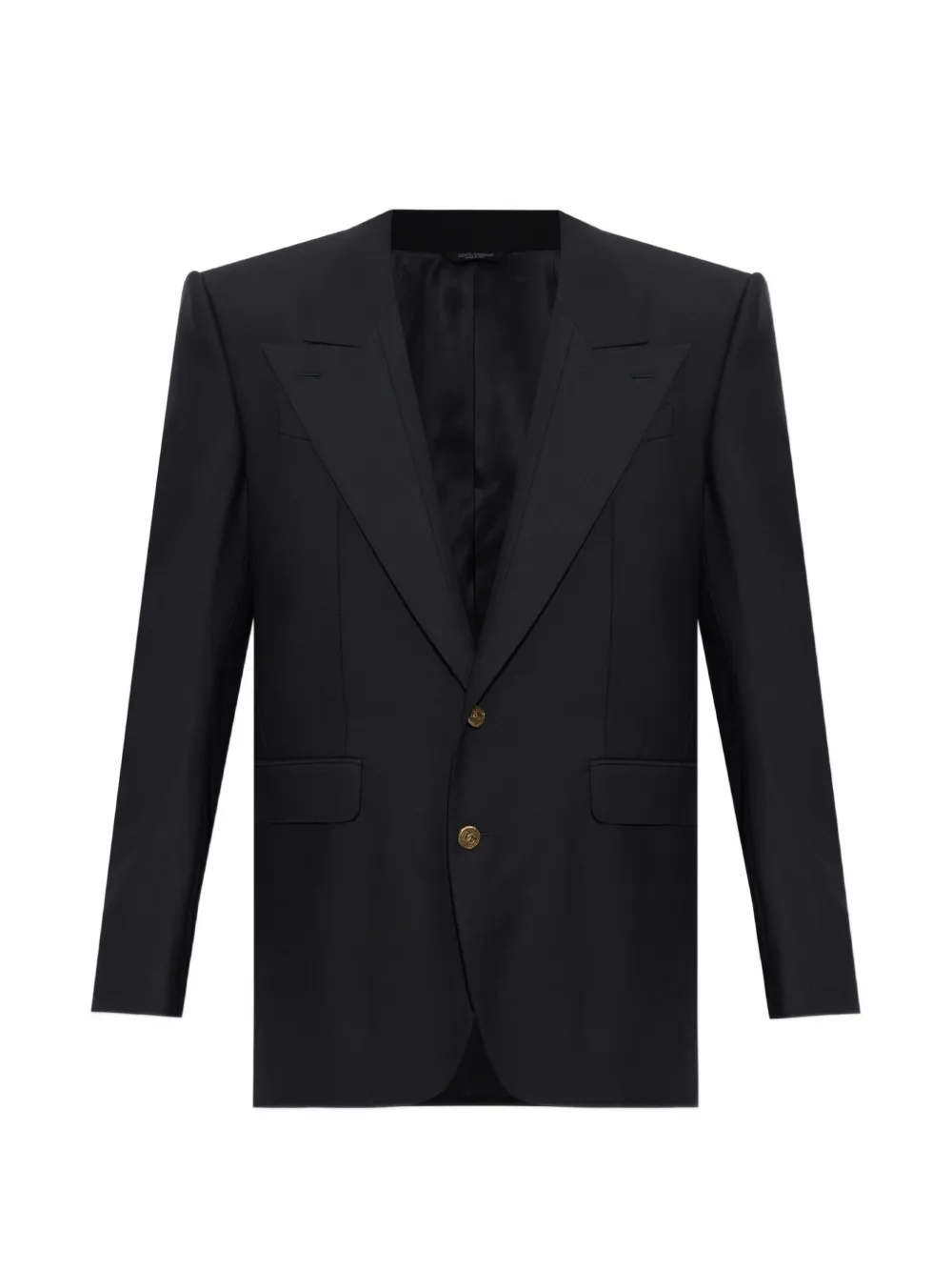 Dolce & Gabbana peak-lapels single-vent blazer - Schwarz
