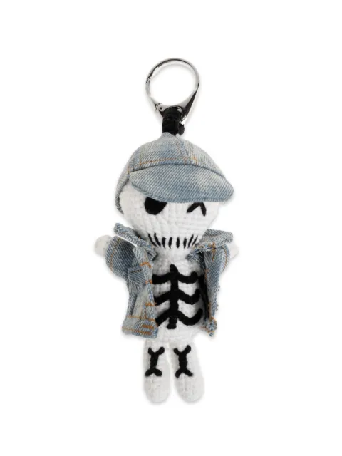 Alexander McQueen crochet skeleton bag charm