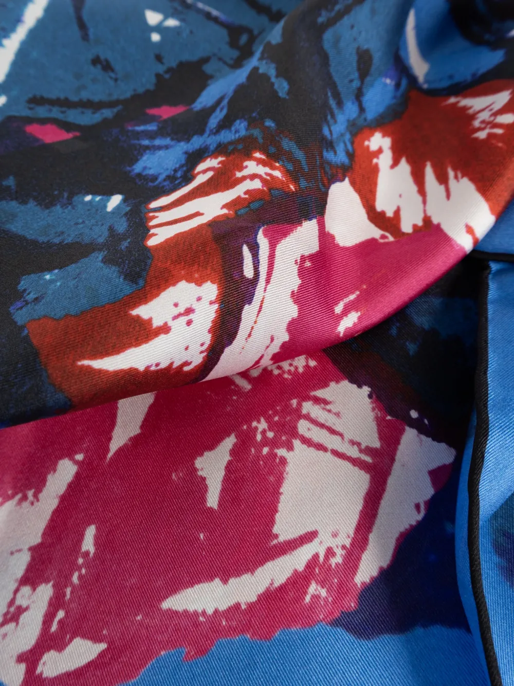 Givenchy Sjaal met bloemenprint Blauw