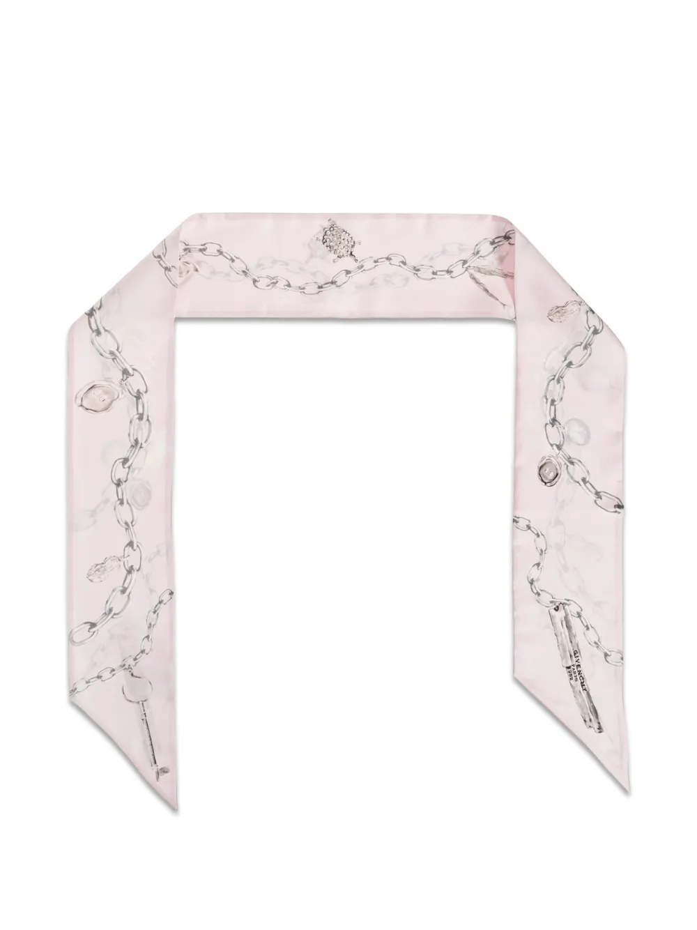 Givenchy chain-print silk scarf - Rosa
