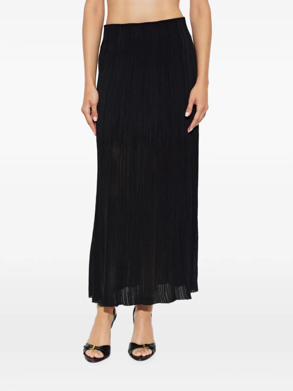 Balmain Plooirok Zwart