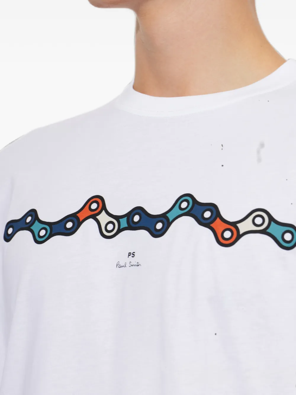 PS Paul Smith T-shirt met grafische print Wit